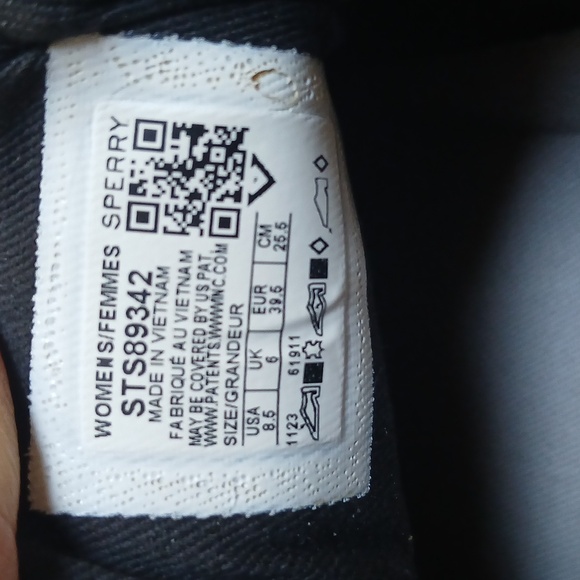 Sperry Black Canvas Sneakers - Picture 2 of 6